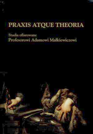 Okładka księgi Praxis atque theoria